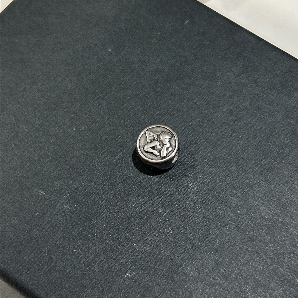 Silver Cherub Angel Bead
